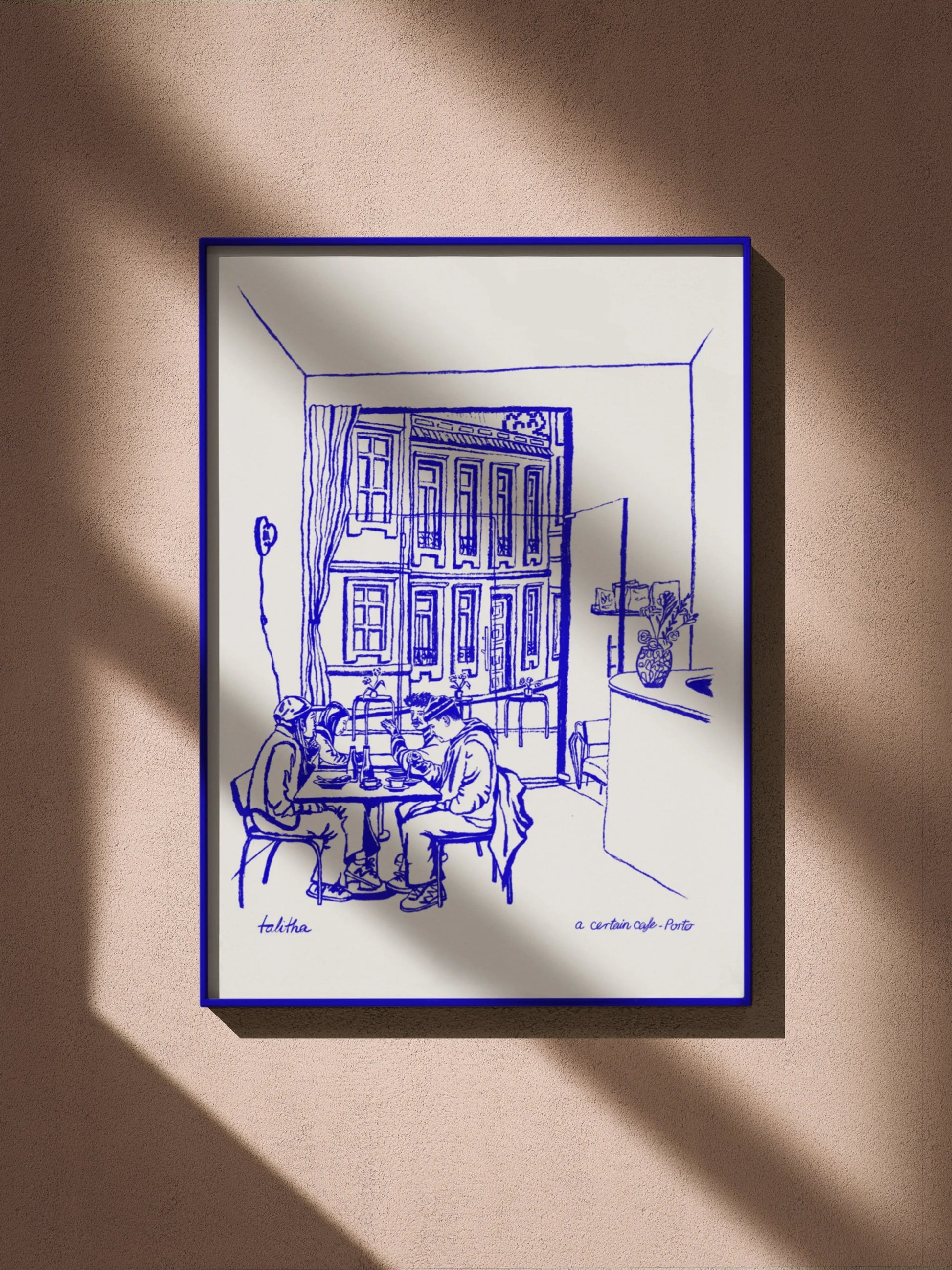 A Certain Cafe, Porto - made by talitha -  Print -  