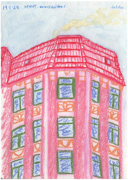 Eimsbuttel - made by talitha -  Art Print -  Painting